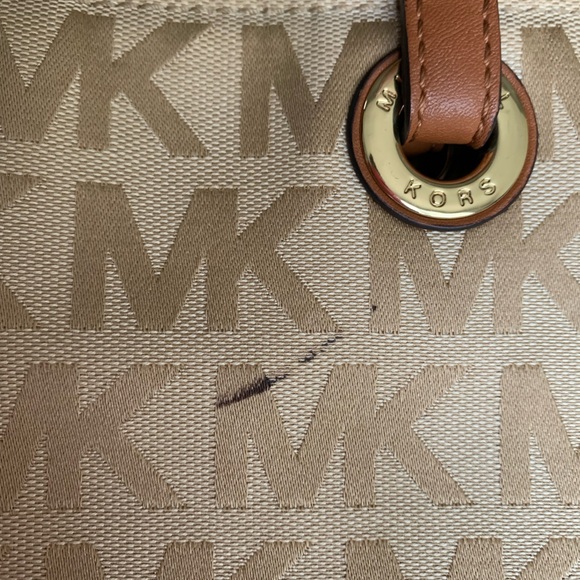 Michael Kors Brown Logo Tote - Picture 8 of 12